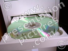 cd rom drive - powerpoint graphics