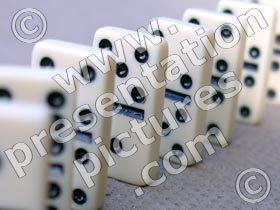 domino effect - powerpoint graphics