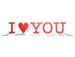 i love you text - powerpoint graphics