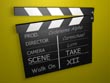 movie clapper board - powerpoint graphics