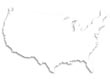 us map shadow - powerpoint graphics